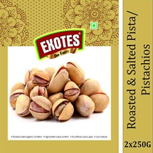 EXOTES Pista Roasted & Salted Vacuum Packed Popular Pouch