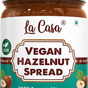 La Casa Vegan Hazelnut Chocolate Spread | All Natural | Product of India | 350g |