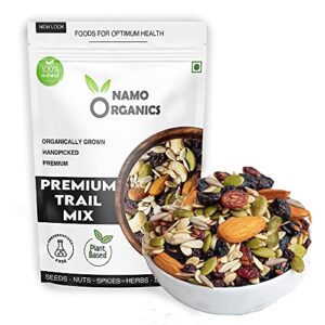 Namo Organics - Trail Mix - Mixed Nuts Seeds and Berries - 500 Gm | Premium Dry Fruit Nutmix with Seeds