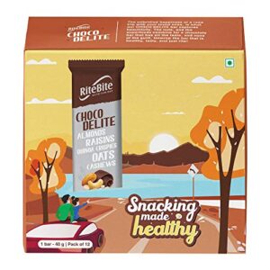 RiteBite Max Protein Choco Delite Energy Snack Bar with Oats