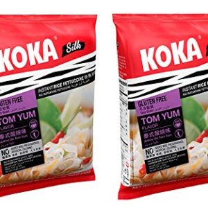 Koka Silk Gluten Free Rice Fettuccine Tom YUM Flavour (Pack of 2