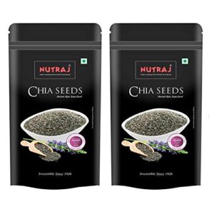 Nutraj Raw Chia Seeds 400g (Pack of 2 x 200gm) for Weight Loss