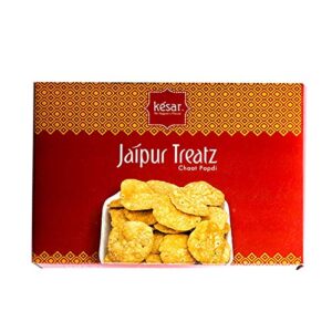Unjunk by Kesar Jaipur Chaat Papdi / Sev Puri Chat Papri / Mathri / Nimki / Swali / Suwali | 250 gm | Evening Tea Time Snacks / Desi Nastha | Ready to Eat Farsan