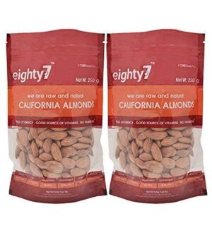 Eighty7 California Almonds - Pack of 2(250 GMS Each)