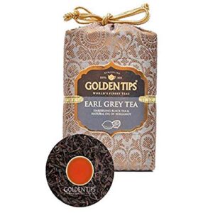 Golden Tips -Darjeeling Earl Grey Loose Leaves Black Tea Brocade Bag (200 Gram 100 cups)