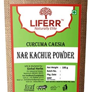 LIFERR Nar Kachur Powder | Kali Haldi Powder | Black Turmeric | Curcuma Caesia | 200g