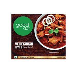 GoodDot Vegetarian Bytz - Ready To Cook | Plant Based Meat | Vegetarian & Vegan Friendly | Zero Cholesterol | High Dietary Fiber | Mock Meat | Veg Meat (250 g)