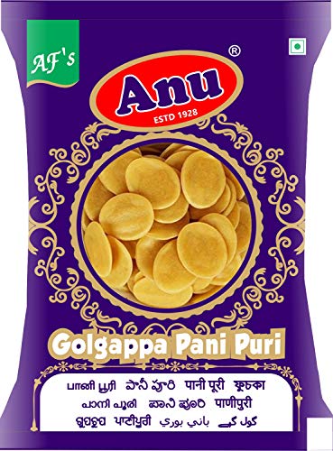 Anu Appalam Papad Anu Dry Golgappa/ Pani Puri Papad - 500 Grams - (Panipuri Papad) Value Pack