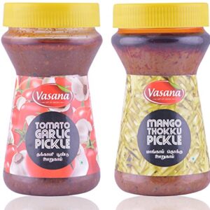 Vasana Tomato Garlic Pickle and Mango thokku Pickle