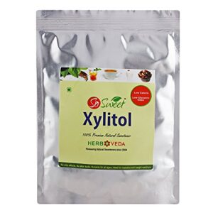 So sweet Xylitol Natural Sweetener Sugar Free Powder For Diabetes (Pack of 2) 250gm Each