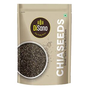 DiSano Raw Unroasted Chia Seeds with Omega 3 and Fiber for Weight Loss