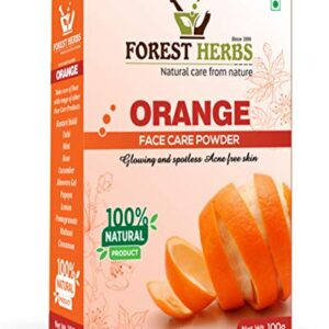 The Forest Herbs Natural Care From Nature 100% Pure & Organic Orange Peel Powder For Face Skin Whitening - 100 Grams
