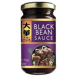 TAI HUA Black Bean Sauce (150ML/200G) Vegetarian Sauce for Flavour Full Asian Recipes Product of Malaysia