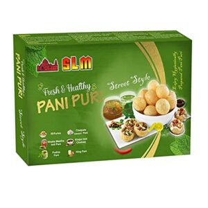 SLM Pani Puri Golgappe Puchka kit with 4 Different Flavours 50Pcs Puris. Pudhina Pani