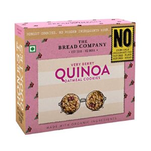 The Bread Company Natural & Organic Chemical Free Tasty Very Berry Quinoa Oatmeal Cookies| Biscuit