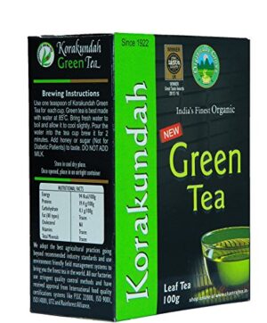 Korakundah Organic Green Tea with Antiviral Properties 250 gm Nilgiri Single Estate | Reduces Chlolestrol Level | Prevents Plaque And Bacteria In Mouth