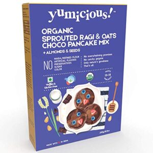 yumicious! Organic Sprouted Ragi & Oats Chocolate Gluten-Free Pancake Mix