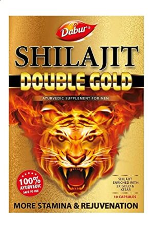 DABUR Shilajit Double Gold 20 Capsules for Stamina and Rejuvenation