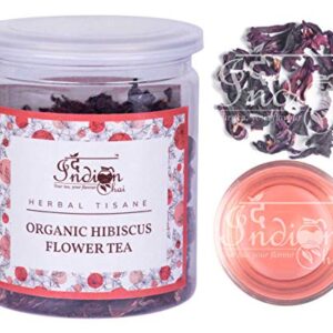The Indian Chai - Organic Hibiscus Flower Tea 50g | Herbal Tisane | Reduces Blood Sugar |