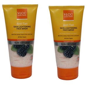 VLCC Anti Tan Skin Lightening Face Wash Combo Pack of 2 (150 ml*2)