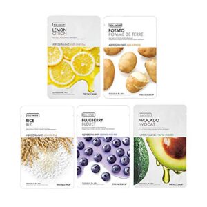 The Face Shop Unisex Brightening Mask Sheet Combo (100 g) - Pack of 5