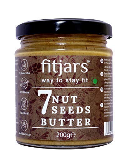 FITJARS Premium 7 Nut and Seeds Butter (Almonds