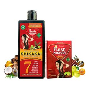 Description: Kesh Nikhar Amla Reetha Shikakai Shampoo 500Ml + Kesh Nikhar Hair Soap 100 GM