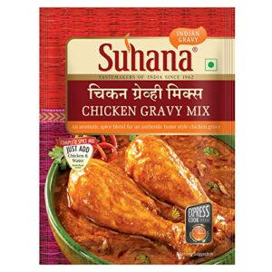 Suhana Chicken Gravy Mix 80g Pouch | Spice Mix | Easy to Cook | Pack of 9