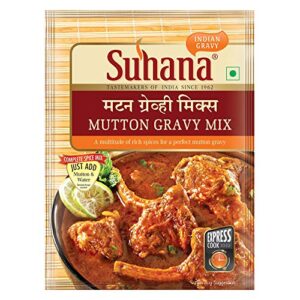 Suhana Mutton Gravy Mix 80g Pouch | Spice Mix | Easy to Cook | Pack of 8