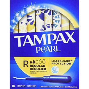 Tampax Pearl Regular Plastic Tampons