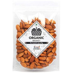 The Organic Basket California Almonds (American Badam) (Pack of 500GM)