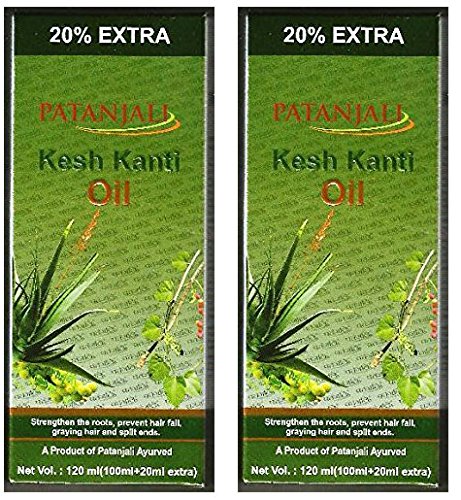 2 x Patanjali Kesh Kanti Hair Oil 100ml (Pack of 2)