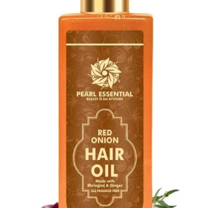 Pearl Essential Red Onion Hair Oil Helps To Treat Dandruff Help To Growth Your Hair And Control Scalp Infection-100ml