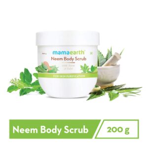Mamaearth Neem Body Scrub with Neem & Tulsi for Skin Purification – 200 g
