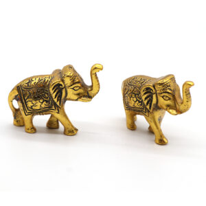 Elephant pair of 2 pcs Golden - WP0027