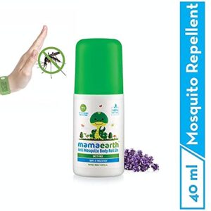 Mamaearth Natural Anti Mosquito Body Roll On 40ml. DEET Free. Protects from Dengue
