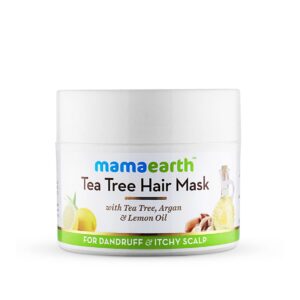 Mamaearth Anti Dandruff Tea Tree Hair Mask with Tea Tree and Lemon Oil For Danrduff Control and Itch Treatement
