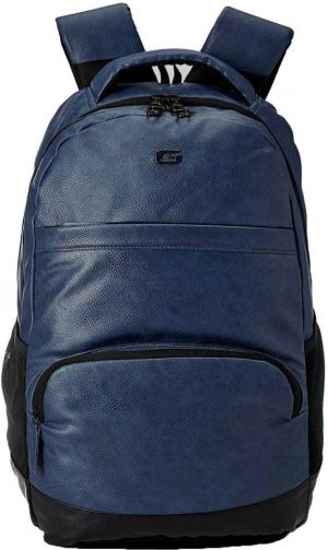 Medium 27 L Laptop Backpack VINTAGE2 ANTI THEFT FAUX LEATHER  (Blue)