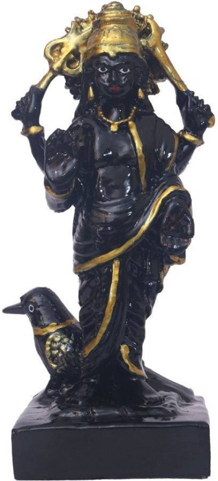FABZONE Marble Lord Shani dev God Idol Handicraft Statue Spiritual Puja Vastu Fegurine - Religious Murti Pooja Gift Item / Temple / Home Decor / office Decorative Showpiece  -  19 cm  (Polyresin