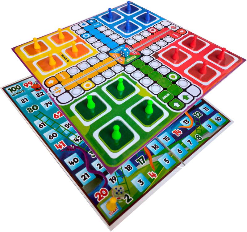 Pseudo 2 in 1 Magnetic Ludo Snakes & Ladders Game