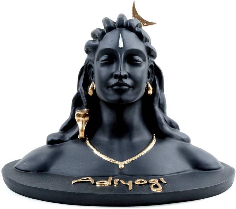 Tulika Collections Bholenath Lord Adi Yogi Shiva Idol HAR HAR Mahadev Statue JAI SHIV Shankar Murti Mahakal Figurine for Car Dash Board I Home Pujaghar I Office Puja Corner Decorative Showpiece  -  15 cm  (Polyresin