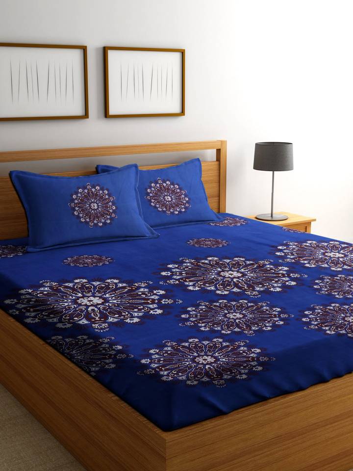 RD TREND 180 TC Cotton Double Floral Bedsheet  (Pack of 1