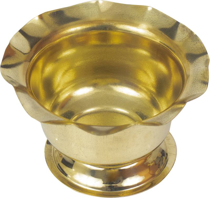 Spillbox Brass Puja chandhan Kunkuma Turmeric Sandal multipurpose Bowl Stand for temple home-Big-Pack Of-1 Brass  (1 Pieces