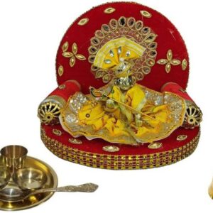 De-Ultimate Combo Of Multicolor Fancy ( 2 No Size ) Laddu Gopal /Thakur Ji With Singhasan
