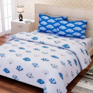 SEJ BY NISHA GUPTA 144 TC Cotton Double Abstract Bedsheet  (Pack of 1