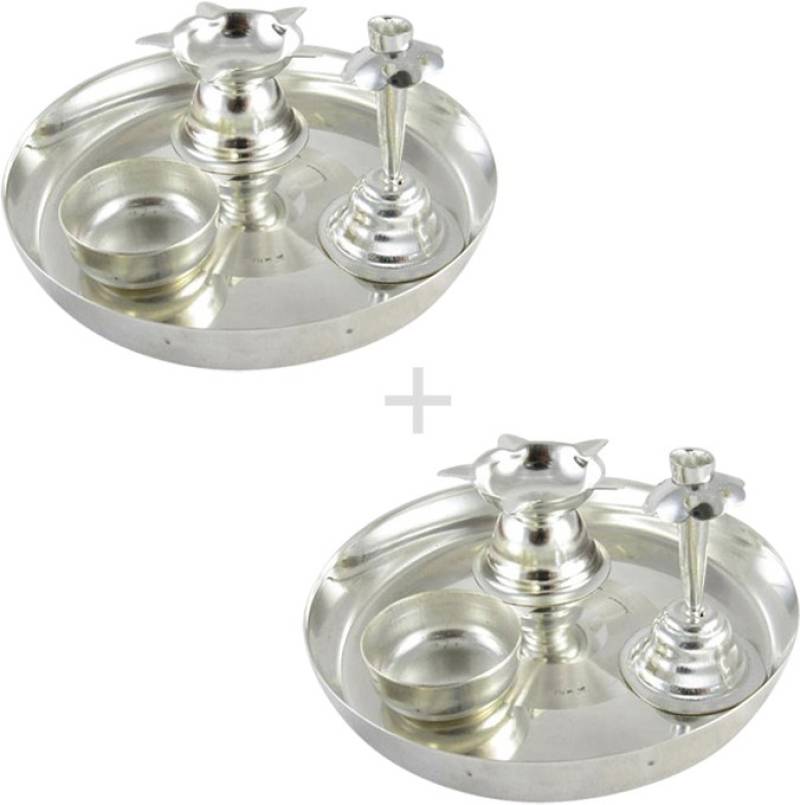 GoldGiftIdeas 5PS Combo of Two Silver Plated  (8 Pieces