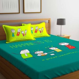 PORTICO NEW YORK 210 TC Cotton King Cartoon Bedsheet  (Pack of 1