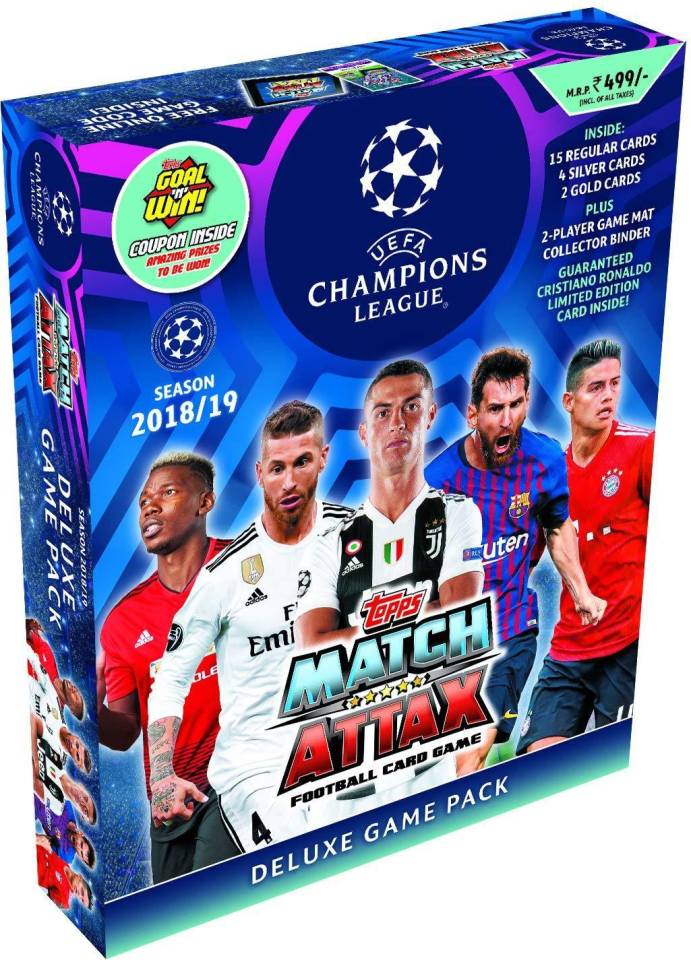 Topps India Champions League TCG Collection Deluxe Game Pack 2018/19  (Blue)