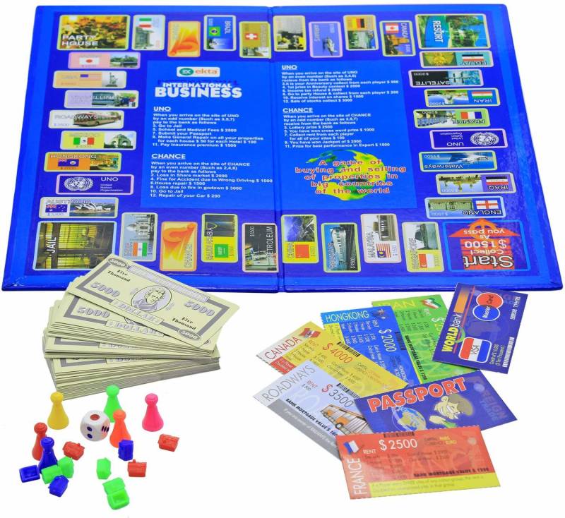 Kids creation International Business Game with Folding Board Game Set for Kids and Adults