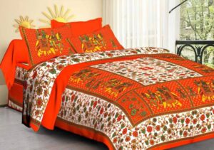 Avatar textile 180 TC Cotton Double Animal Bedsheet  (Pack of 1